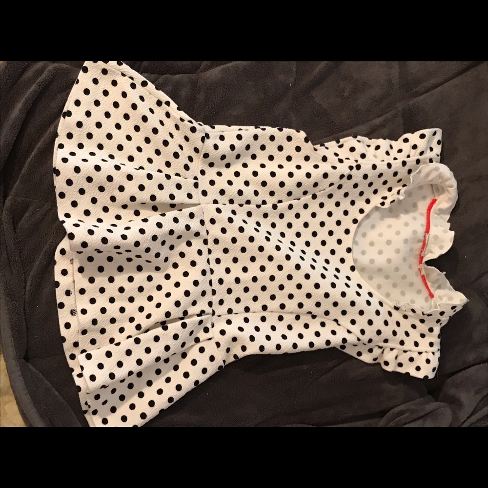 Cute polka dot top